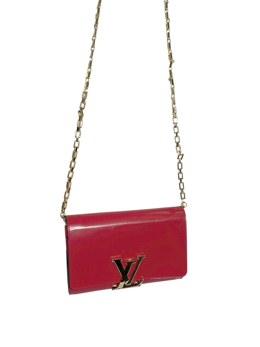 ❤️ Red Chain Shoulder / Crossbody Bag ❤️ - Picture 2 of 13